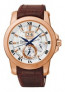 Correa de reloj Seiko 7D56 0AB004B Cuero Marrón